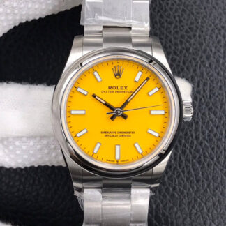 AAA Replica Rolex Oyster Perpetual M277200-0005 31MM EW Factory Yellow Dial Ladies Watch