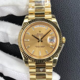 AAA Replica Rolex Day Date M228238-0005 EW Factory Gold Dial Mens Watch