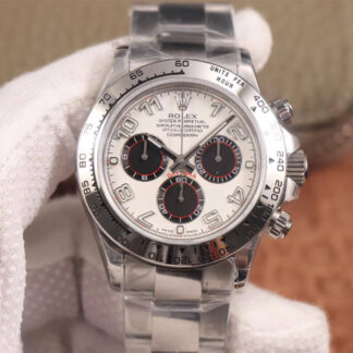 AAA Replica Rolex Daytona Cosmograph 116509 JH Factory Stainless Steel White Dial Mens Watch