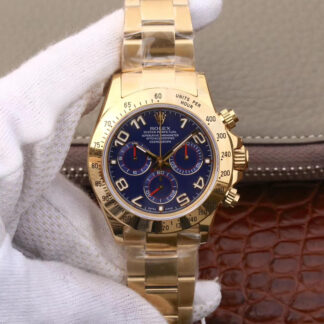 AAA Replica Rolex Daytona Cosmograph 116528 JH Factory Dark Blue Dial Mens Watch