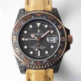 AAA Replica Rolex GMT-MASTER II Diw Yellow Fabric Strap Mens Watch | aaareplicawatches.is