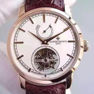 AAA Replica Vacheron Constantin Patrimony Traditionnelle Tourbillon 89000 White Dial Mens Watch