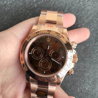 AAA Replica Rolex Daytona m116505-0011 Noob Factory Brown Dial Mens Watch