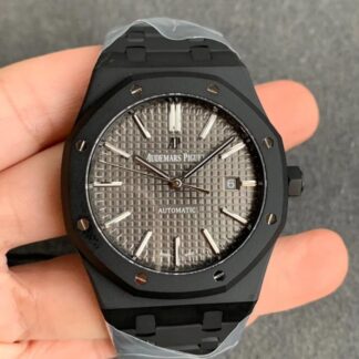 AAA Replica Audemars Piguet Royal Oak 15400 DLC Version ZF Factory Grey Mens Watch