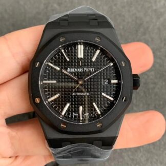 AAA Replica Audemars Piguet Royal Oak 15400 DLC Version ZF Factory Black Mens Watch