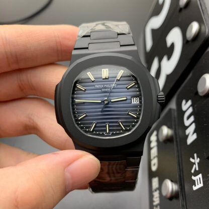 AAA Replica Patek Philippe Nautilus PPF Factory V4 DCL Version Blue Dial Mens Watch