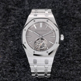 AAA Replica Audemars Piguet Royal Oak Tourbillon 26530TI.OO.1220TI.01 R8 Factory Dark Grey Dial Mens Watch