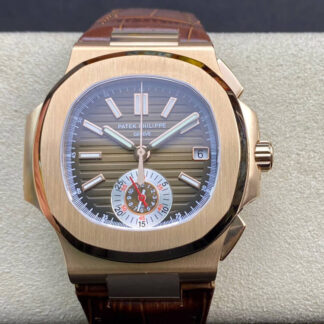 AAA Replica Patek Philippe Nautilus 5980R-001 3K Factory V2 Brown Dial Mens Watch