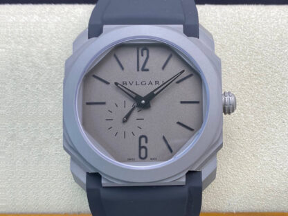 AAA Replica Bvlgari Octo Finissimo BV Factory V2 Rubber Strap Mens Watch