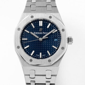 AAA Replica Audemars Piguet Royal Oak 34MM 8F Factory Blue Dial Ladies Watch