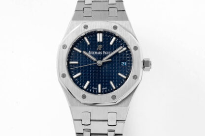 AAA Replica Audemars Piguet Royal Oak 34MM 8F Factory Blue Dial Ladies Watch