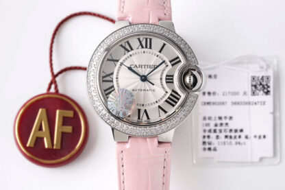 AAA Replica Ballon Bleu De Cartier 33MM WE902067 AF Factory Silver Dial Ladies Watch