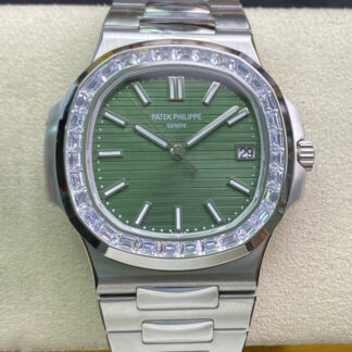 AAA Replica Patek Philippe Nautilus 5711/1300A-001 3K Factory Green Dial Mens Watch