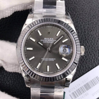 AAA Replica Rolex Datejust M126334-0013 VS Factory Grey Dial Mens Watch