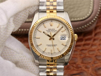 AAA Replica Rolex Datejust 116233 AR Factory Yellow Gold Mens Watch