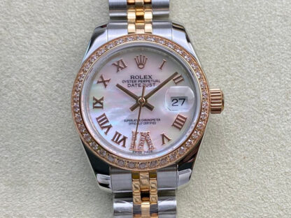 AAA Replica Rolex Datejust 28MM BP Factory Mother-of-pearl Dial Ladies Watch