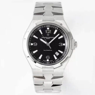 AAA Replica Vacheron Constantin Overseas 47040 PPF Factory Stainless Steel Black Dial Mens Watch