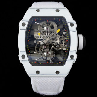 AAA Replica Richard Mille RM27-02 Rafael Nadal Tourbillon RM Factory White Strap Mens Watch