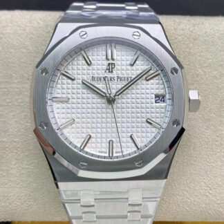 AAA Replica Audemars Piguet Royal Oak 15500ST.OO.1220ST.04 ZF Factory V2 Version White Dial Mens Watch