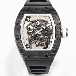 AAA Replica Richard Mille RM055 NTPT BBR Factory Black Strap Mens Watch