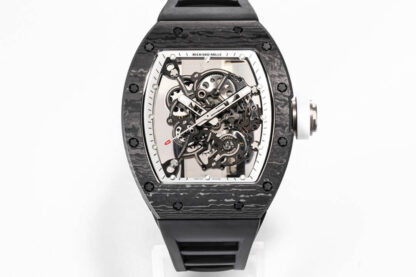 AAA Replica Richard Mille RM055 NTPT BBR Factory Black Strap Mens Watch