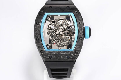 AAA Replica Richard Mille RM055 NTPT BBR Factory Black Rubber Strap Mens Watch