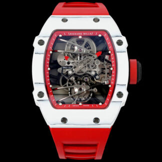 AAA Replica Richard Mille RM27-02 Rafael Nadal Tourbillon RM Factory Red Rubber Strap Mens Watch