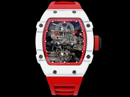 AAA Replica Richard Mille RM27-02 Rafael Nadal Tourbillon RM Factory Red Rubber Strap Mens Watch