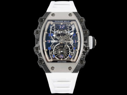 AAA Replica Richard Mille RM21-01 RM Factory Tourbillon Carbon Fiber Bezel Mens Watch