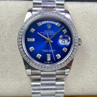 AAA Replica Rolex Day Date M128396TBR-0008 36MM GM Factory Diamond Bezel Mens Watch