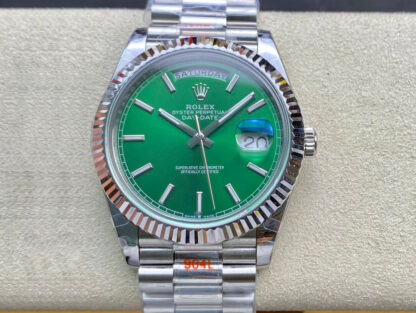 AAA Replica Rolex Day Date 40MM GM Factory Green Dial Mens Watch