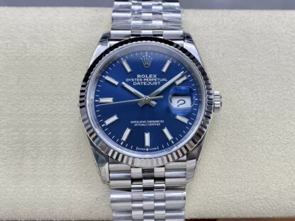 AAA Replica Rolex Datejust M126234-0017 36MM VS Factory Blue Dial Mens Watch