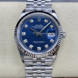 AAA Replica Rolex Datejust M126234-0037 36MM VS Factory Diamond Dial Mens Watch