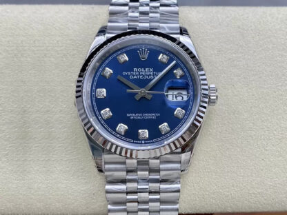 AAA Replica Rolex Datejust M126234-0037 36MM VS Factory Diamond Dial Mens Watch