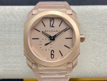 AAA Replica Bvlgari Octo Finissimo 102912 40MM BV Factory Rose Gold Mens Watch