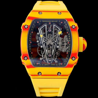 AAA Replica Richard Mille RM27-03 Rafael Nadal Tourbillon RM Factory Yellow Rubber Strap Mens Watch