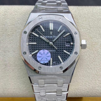 AAA Replica Audemars Piguet Royal Oak 15450 JF Factory Black Dial Mens Watch