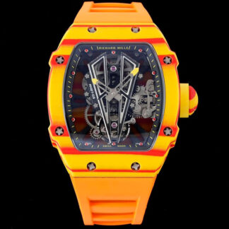 AAA Replica Richard Mille RM27-03 Rafael Nadal Tourbillon RM Factory Orange Rubber Strap Mens Watch