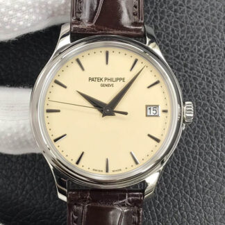 AAA Replica Patek Philippe Calatrava 5227G-001 3K Factory Leather Strap Mens Watch