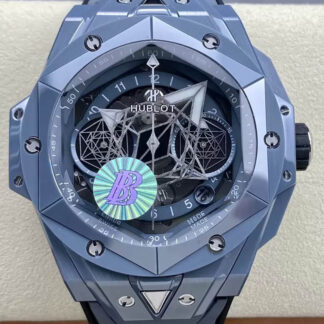 AAA Replica Hublot Big Bang Sang Bleu II 418.FX.8007.RX.MXM21 BB Factory Gray Ceramic Mens Watch