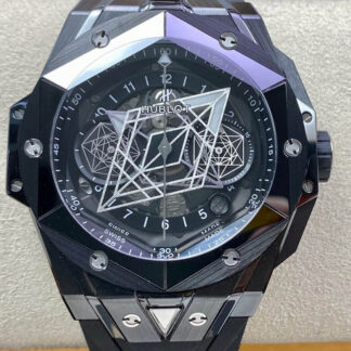 AAA Replica Hublot Big Bang Sang Bleu II 418.CX.1114.RX.MXM20 BB Factory Black Ceramics Mens Watch