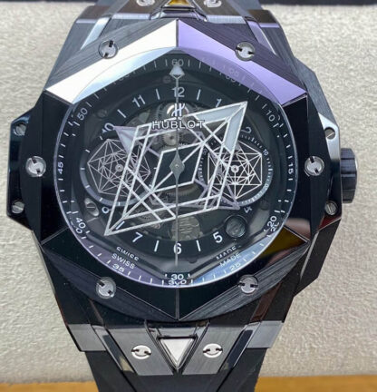 AAA Replica Hublot Big Bang Sang Bleu II 418.CX.1114.RX.MXM20 BB Factory Black Ceramics Mens Watch