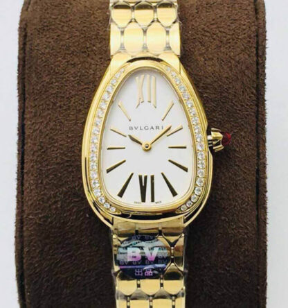 AAA Replica Bvlgari Serpenti 103147 BV Factory Yellow Gold Ladies Watch