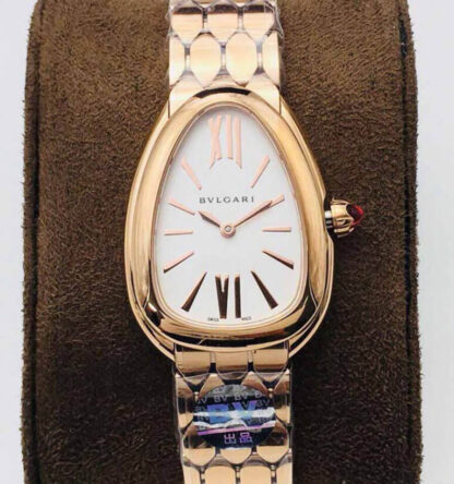 AAA Replica Bvlgari Serpenti 103145 BV Factory Rose Gold Ladies Watch