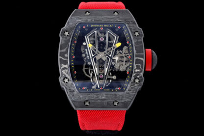 AAA Replica Richard Mille RM27-03 Rafael Nadal Tourbillon RM Factory Red Strap Mens Watch