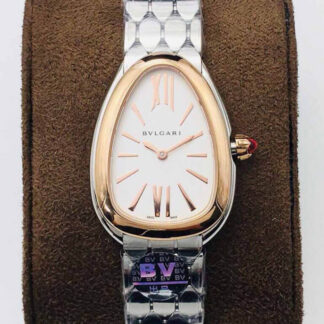 AAA Replica Bvlgari Serpenti 103144 BV Factory Rose Gold Bezel Ladies Watch