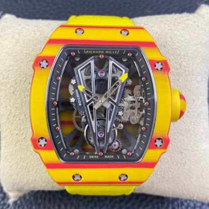 AAA Replica Richard Mille RM27-03 Rafael Nadal Tourbillon RM Factory Yellow Strap Mens Watch