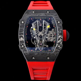 AAA Replica Richard Mille RM27-03 Rafael Nadal Tourbillon RM Factory Red Rubber Strap Mens Watch