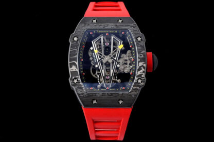 AAA Replica Richard Mille RM27-03 Rafael Nadal Tourbillon RM Factory Red Rubber Strap Mens Watch