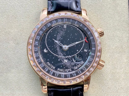 AAA Replica Patek Philippe Grand Complications 6104R-001 AI Factory Sky Moon Black Dial